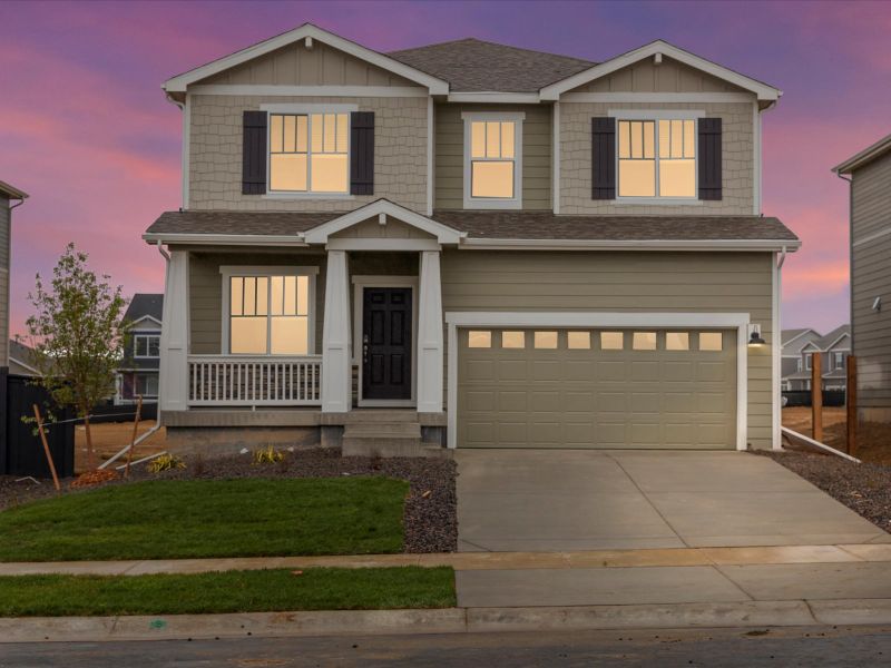 The Juniper floorplan image taken at a Meritage Homes community in Greeley, CO The Juniper floorplan image taken at a Meritage Homes community in Greeley, CO