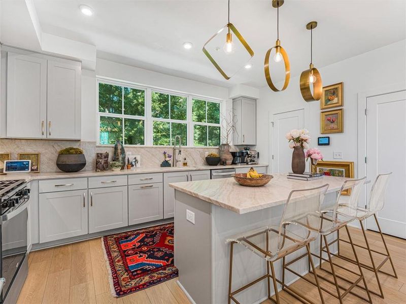 Furnished interior view inside a new home in , Atlanta (Image 9).