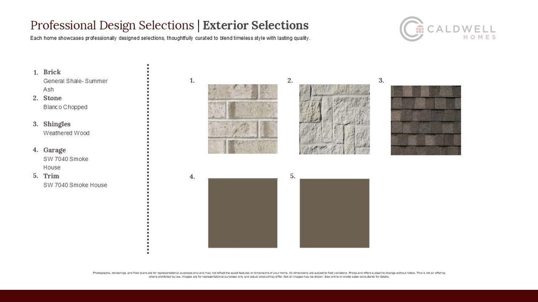 Sample of building materials used in homes in The Highlands, Porter (Image 3).