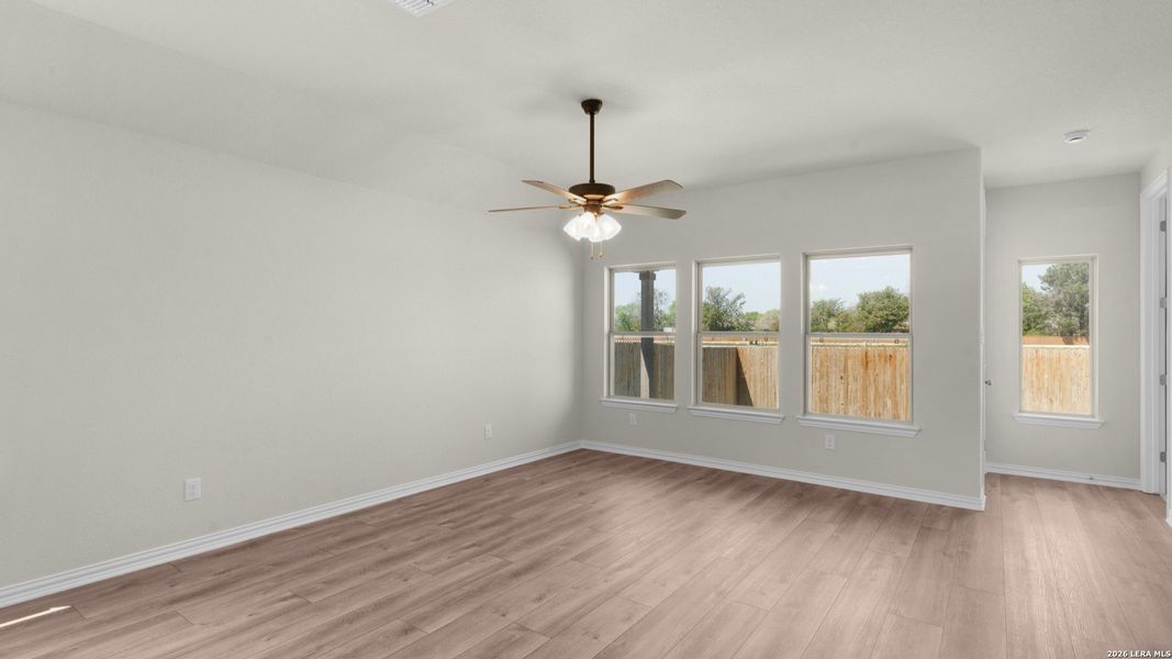 Spacious, unfurnished interior of a new home in Prairie Green, Converse (Image 11). Spacious, unfurnished interior of a new home in Prairie Green, Converse (Image 11).