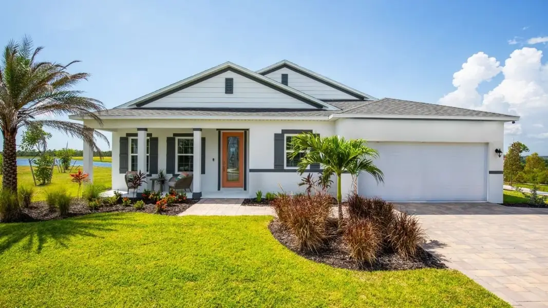 Representative exterior photo of a completed home built from the Ventura by Maronda Homes in Hontoon Reserve, Deland, FL (Image 6).