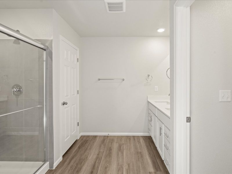 The Juniper floorplan interior image taken at a Meritage Homes community in Colorado Springs. The Juniper floorplan interior image taken at a Meritage Homes community in Colorado Springs.