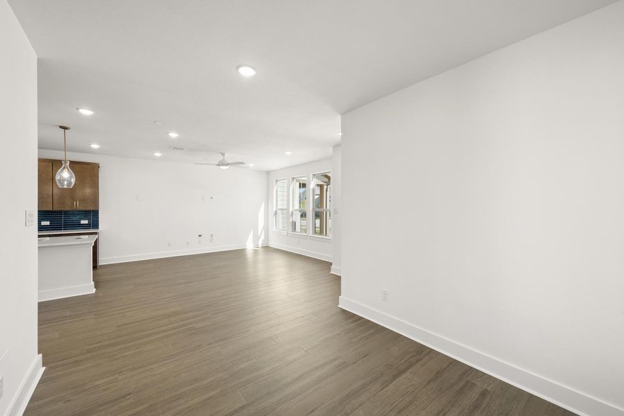 Spacious, unfurnished interior of a new home in Terrace Collection at Harvest, Argyle (Image 18).