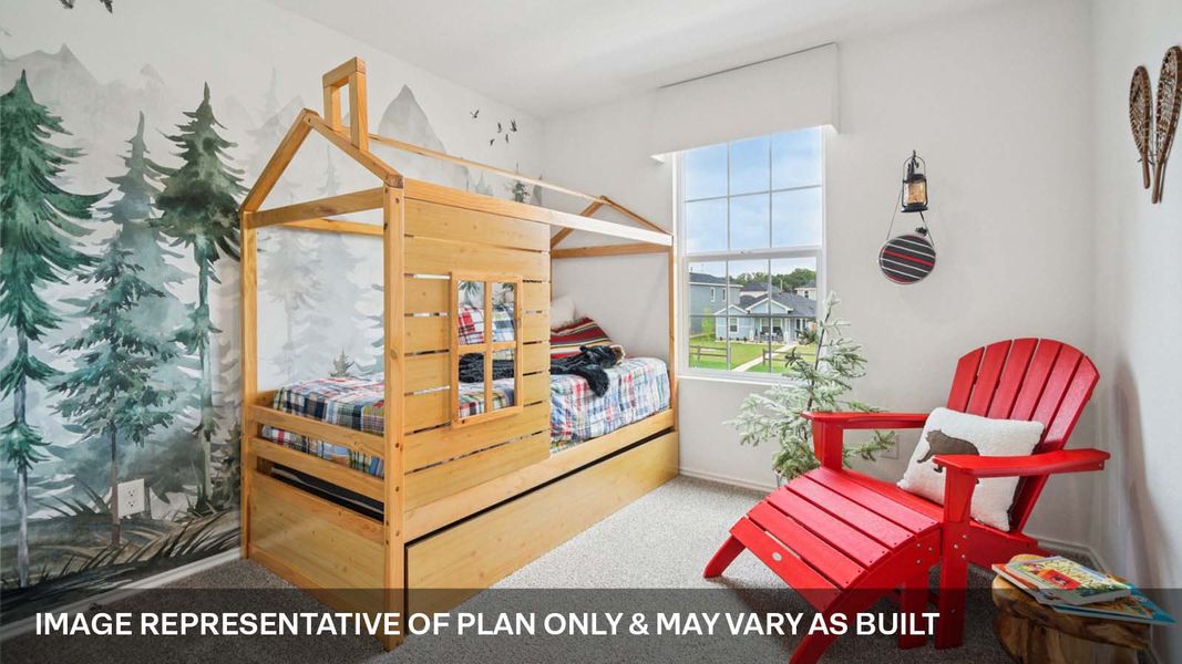 Representative furnished interior of a home built from the The Emily by D.R. Horton in Valverde, Bastrop (Image 18).