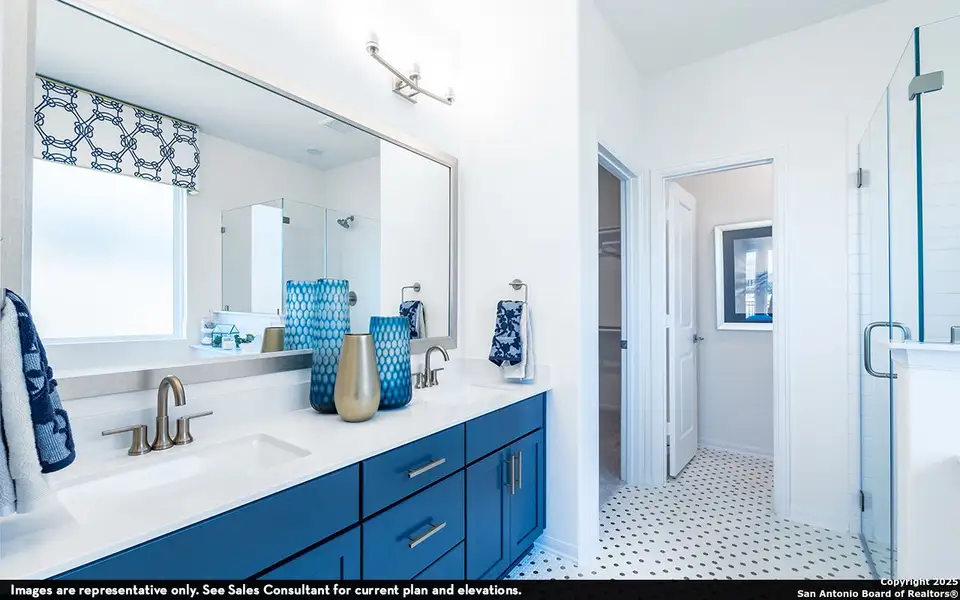 Furnished interior view inside a new home in The Woodlands at Medina Hills, Mico (Image 12).