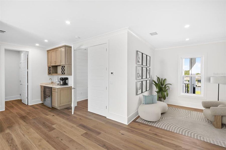 Furnished interior view inside a new home in , St. Petersburg (Image 15).