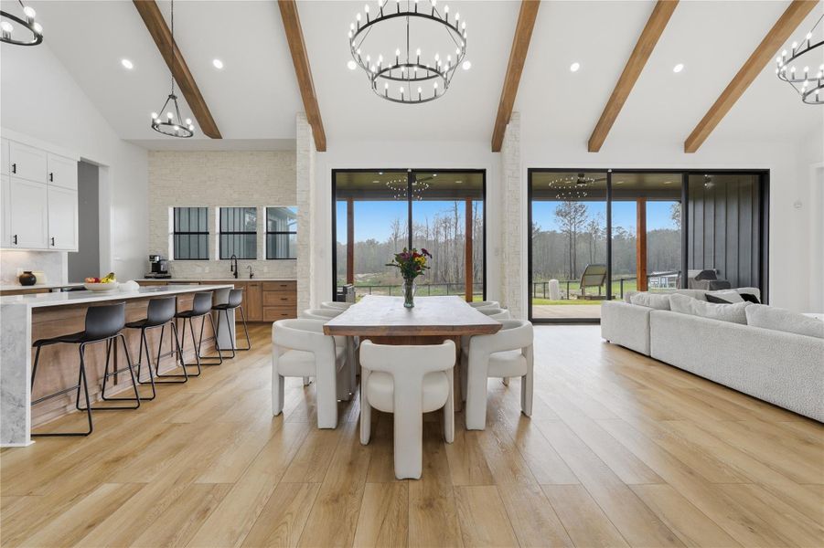 Furnished interior view inside a new home in , Willis (Image 11).