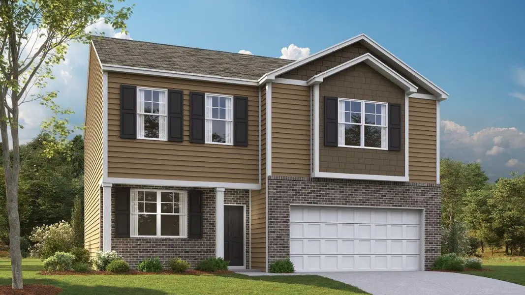 Representative exterior photo of a completed home built from the Penwell by D.R. Horton in Price's Crossing, LaFayette, GA (Image 2).