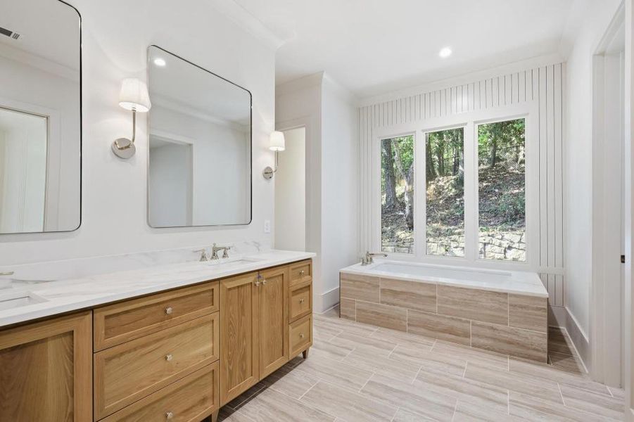 Furnished interior view inside a new home in , Atlanta (Image 6). Furnished interior view inside a new home in , Atlanta (Image 6).