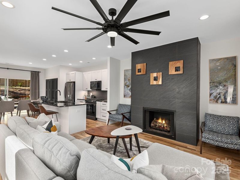 Furnished interior view inside a new home in , Asheville (Image 9). Furnished interior view inside a new home in , Asheville (Image 9).