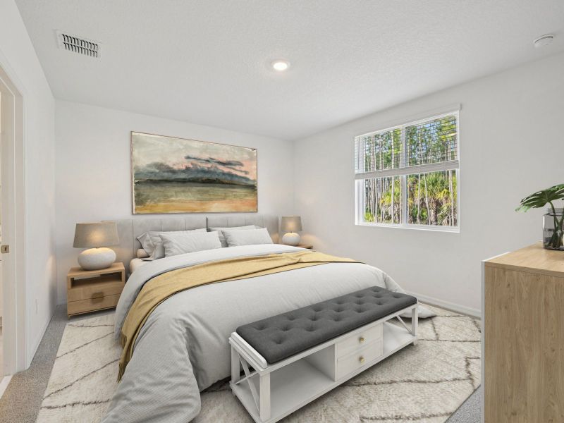 Furnished interior view inside a new home in Ridgehaven - Villas, Ormond Beach (Image 9).