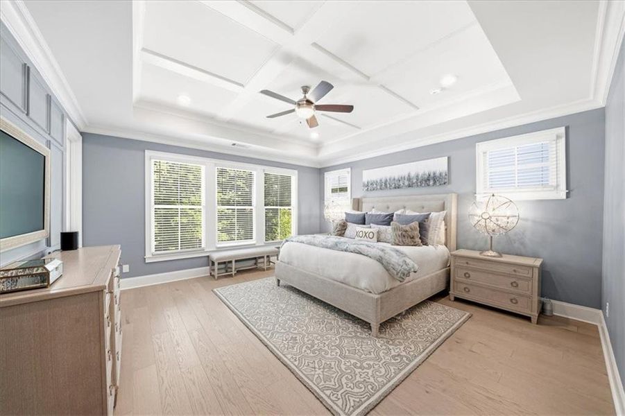 Furnished interior view inside a new home in Manning on the Square, Alpharetta (Image 38).