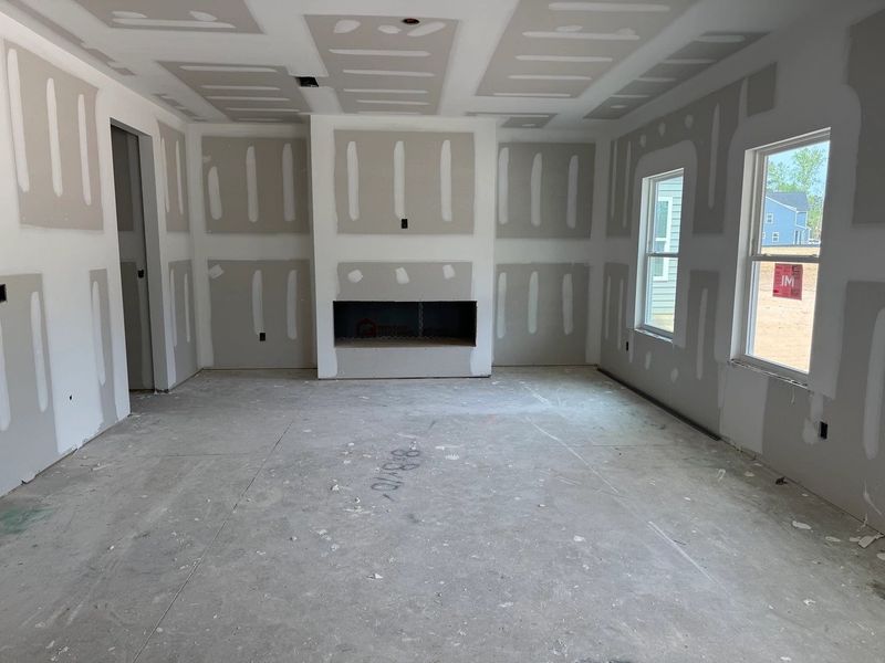 In-progress construction of a new home in The Point, Rolesville, NC (Image 8).