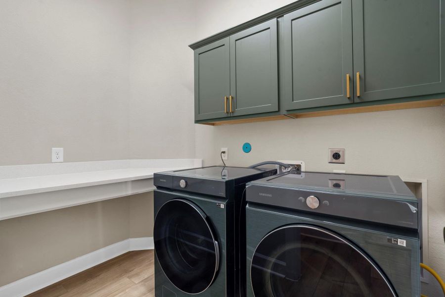 Laundry room with room to stay organized