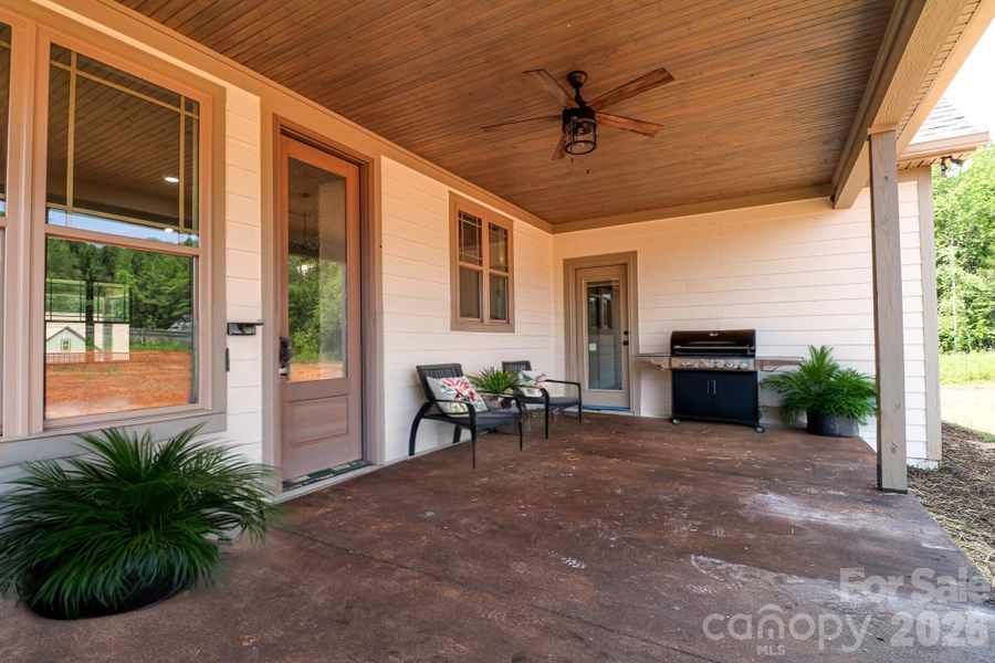 Virtually Staged back porch