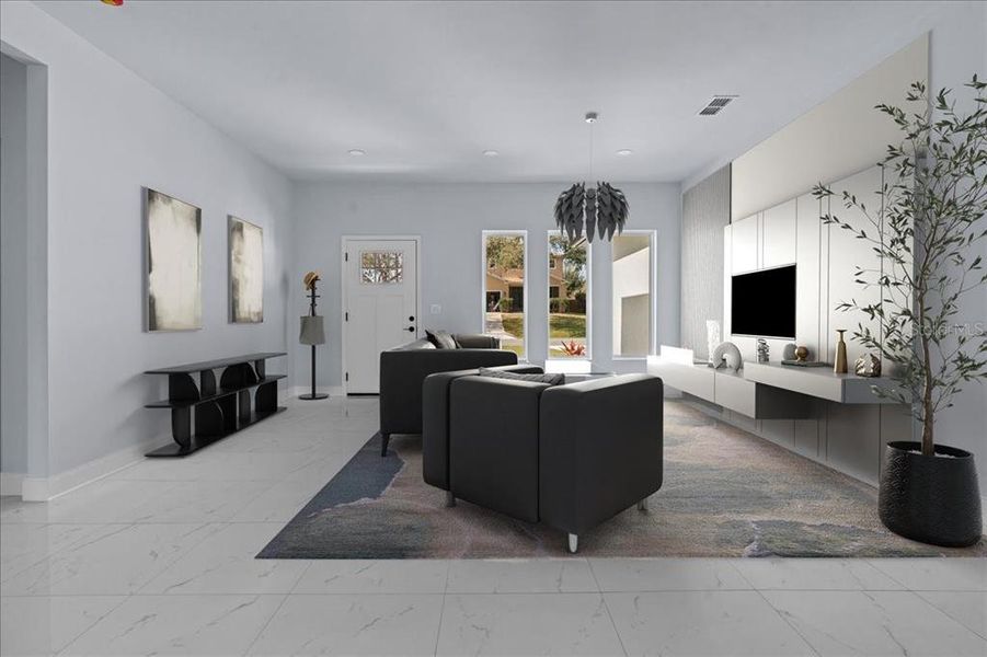 Furnished interior view inside a new home in , Deltona (Image 14). Furnished interior view inside a new home in , Deltona (Image 14).