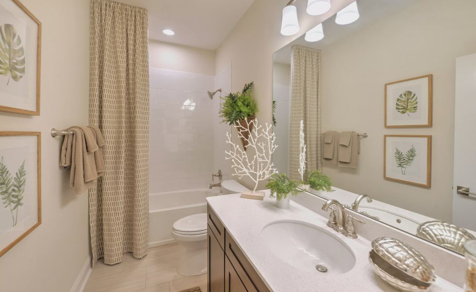 Furnished interior view inside a new home in Nocatee, Ponte Vedra (Image 6). Furnished interior view inside a new home in Nocatee, Ponte Vedra (Image 6).