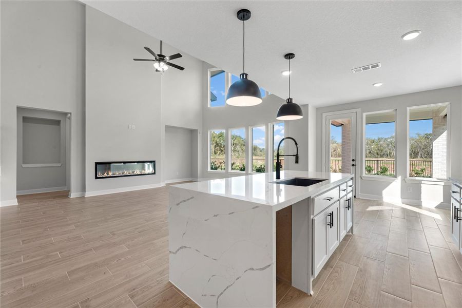 Furnished interior view inside a new home in Sienna, Missouri City (Image 7).