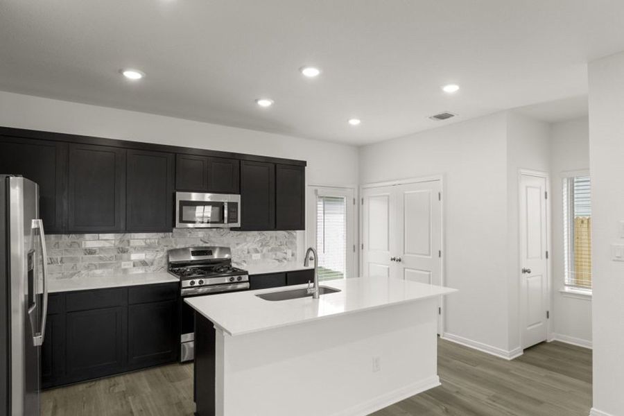 Representative furnished interior of a home built from the Elm by Pacesetter Homes in Blanco Vista, San Marcos (Image 12).