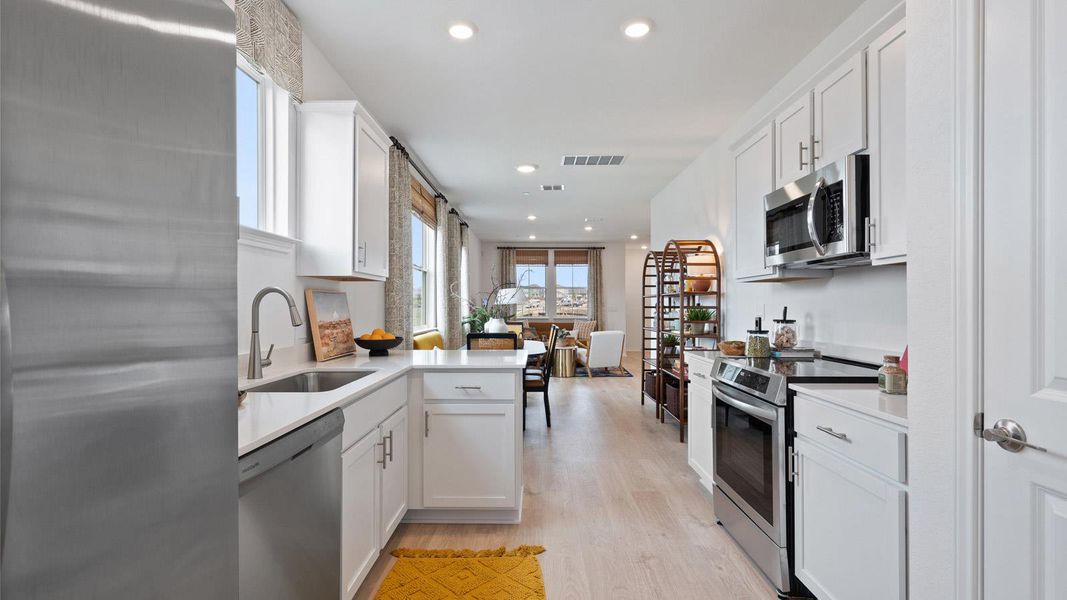 Furnished interior view inside a new home in Avery Centre, Round Rock (Image 15).