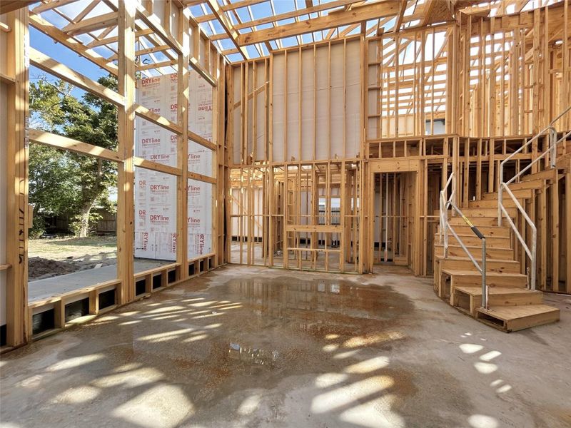 Open Concept Kitchen and Living Area. Construction Photo as of 10-27-2025 Open Concept Kitchen and Living Area. Construction Photo as of 10-27-2025