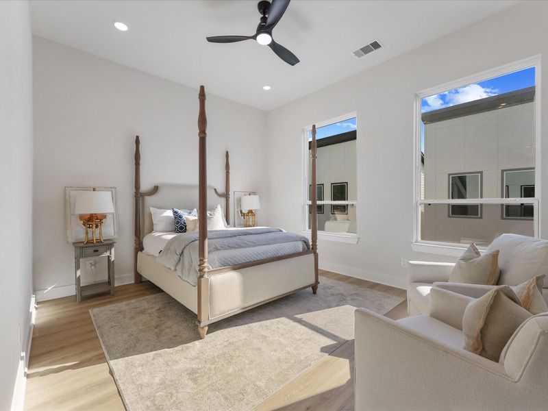 Furnished interior view inside a new home in , Houston (Image 10).