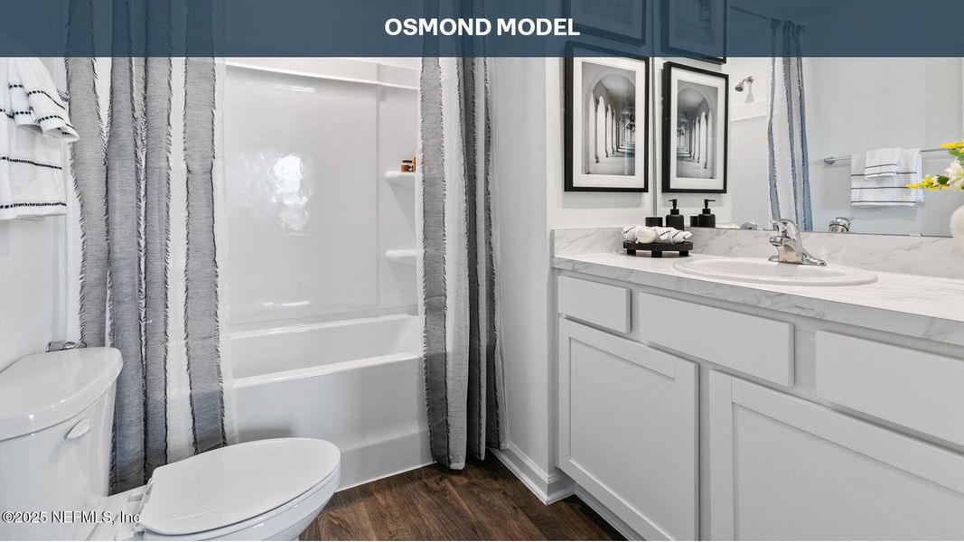 Furnished interior view inside a new home in Cordera Townhomes, St. Augustine (Image 14).