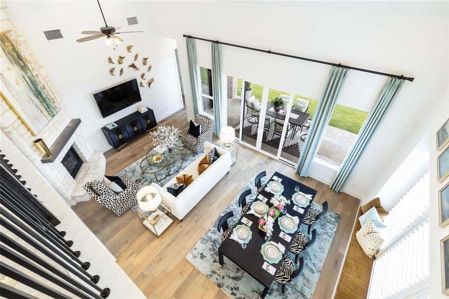 Furnished interior view inside a new home in Painted Tree, McKinney (Image 13).