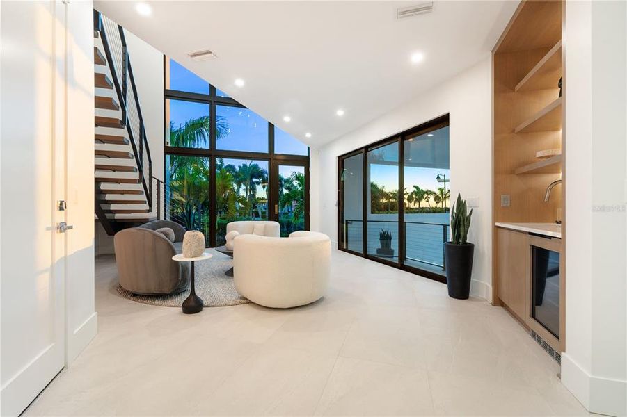 Furnished interior view inside a new home in , Longboat Key (Image 16).