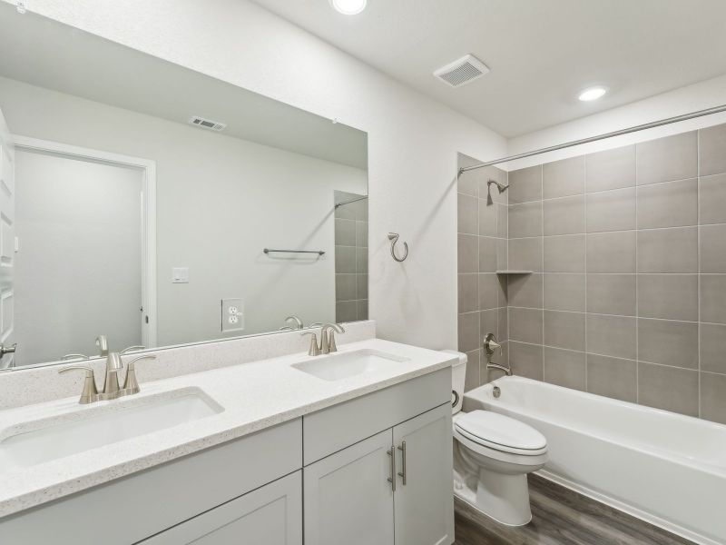 Furnished interior view inside a new home in Opal Meadows, Kyle (Image 5).