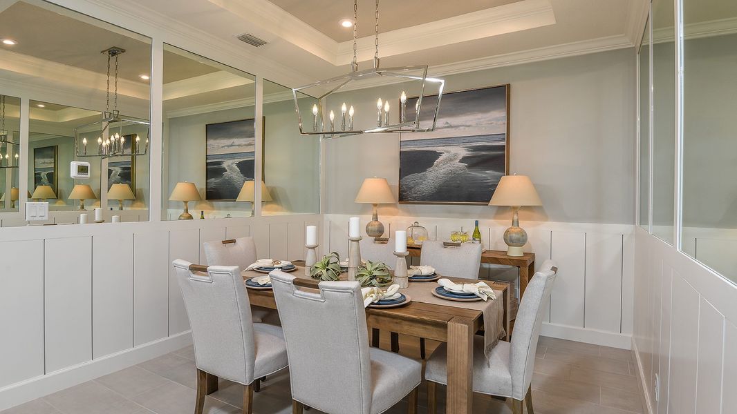 Representative furnished interior of a home built from the Ibis by Taylor Morrison in Esplanade at Azario Lakewood Ranch, Lakewood Ranch (Image 6).