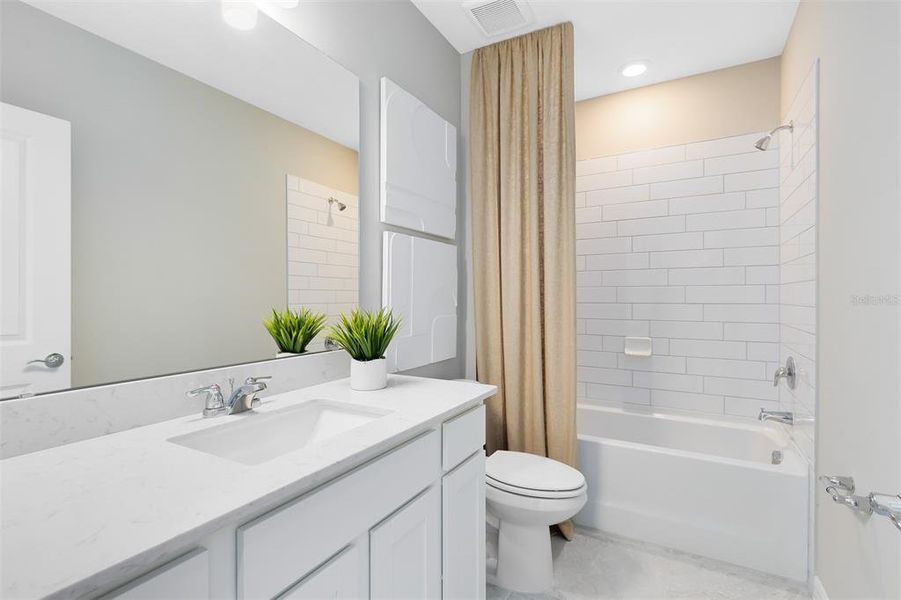 Furnished interior view inside a new home in EverBe, Orlando (Image 24). Furnished interior view inside a new home in EverBe, Orlando (Image 24).