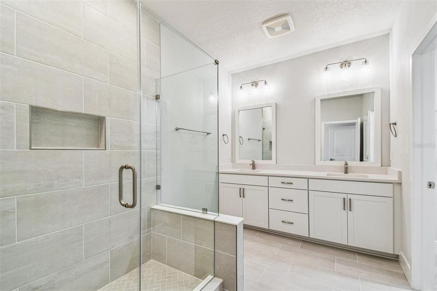 Furnished interior view inside a new home in Towns at Union, St. Petersburg (Image 16).