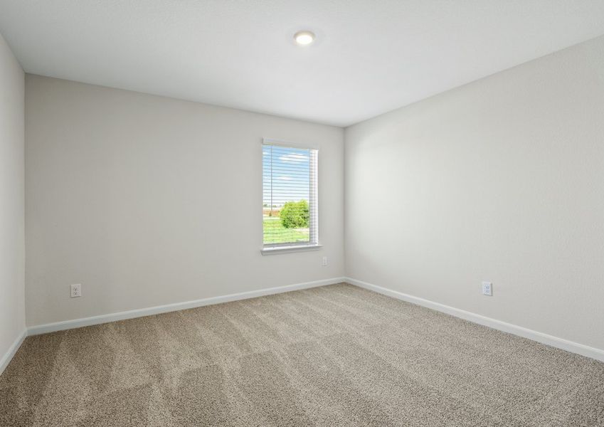 The secondary bedrooms are the perfect space for children's bedrooms and guest rooms.