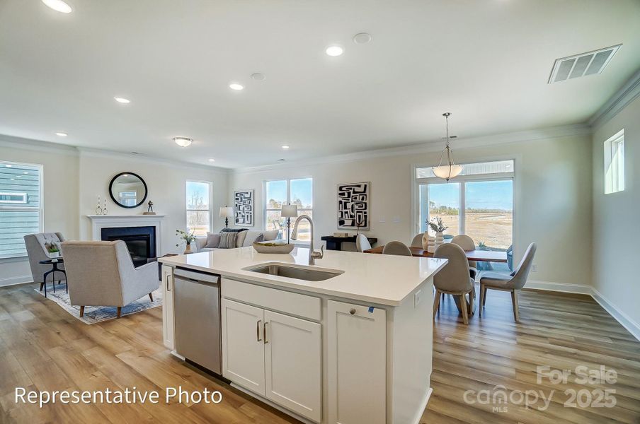 Furnished interior view inside a new home in Ashton Park, Monroe (Image 25).