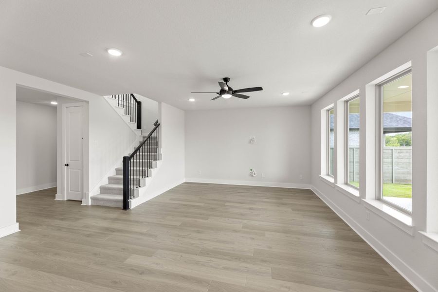 Representative unfurnished interior of a home built from the Magnolia by Tri Pointe Homes in Treeline, Justin (Image 13).
