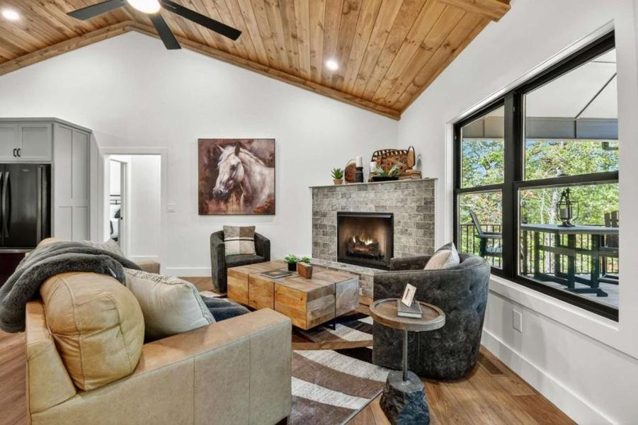Furnished interior view inside a new home in , McCaysville (Image 6).