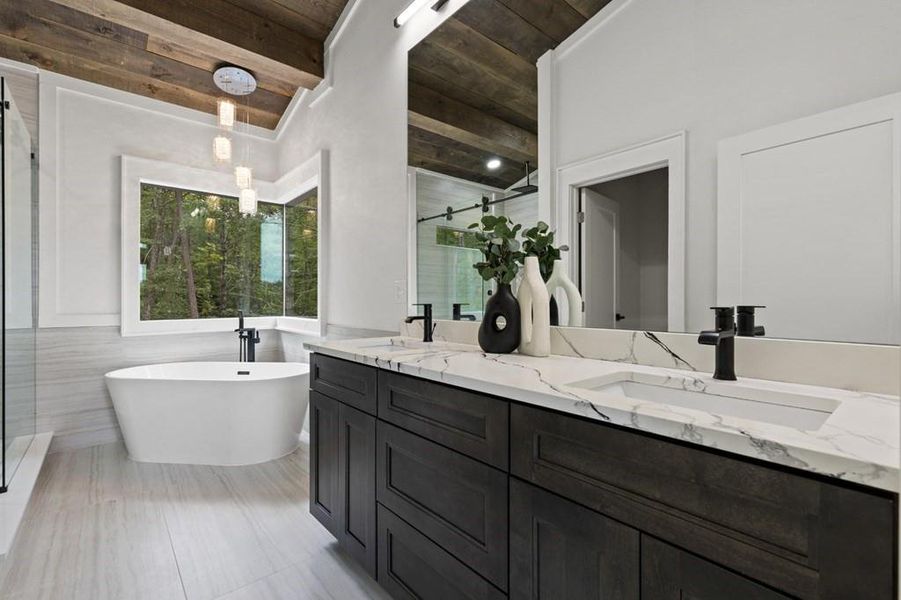 Furnished interior view inside a new home in , Mineral Bluff (Image 25).