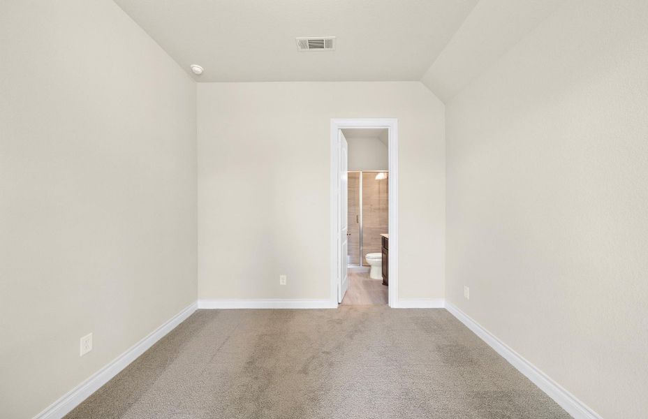 Spacious, unfurnished interior of a new home in The Woodlands Hills 65′, Willis (Image 44).