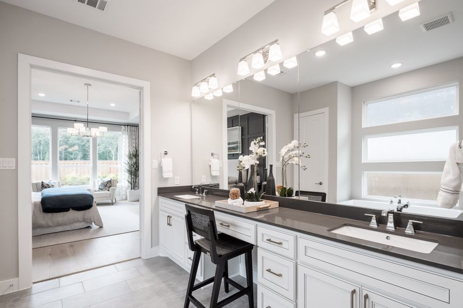 Representative furnished interior of a home built from the Snyder by Tri Pointe Homes in Harvest Green, Richmond (Image 76).