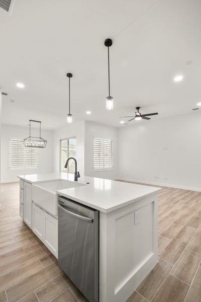 Furnished interior view inside a new home in Paseo Del Este Unit 9, El Paso (Image 7). Furnished interior view inside a new home in Paseo Del Este Unit 9, El Paso (Image 7).