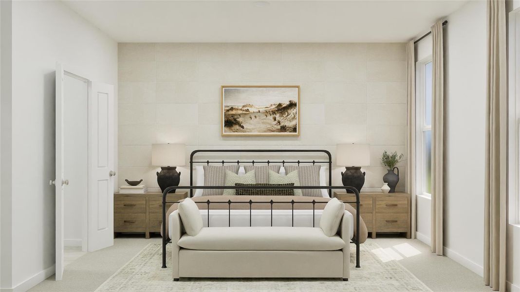 Furnished interior view inside a new home in Waterstone: Classic Collection, Kyle (Image 33).