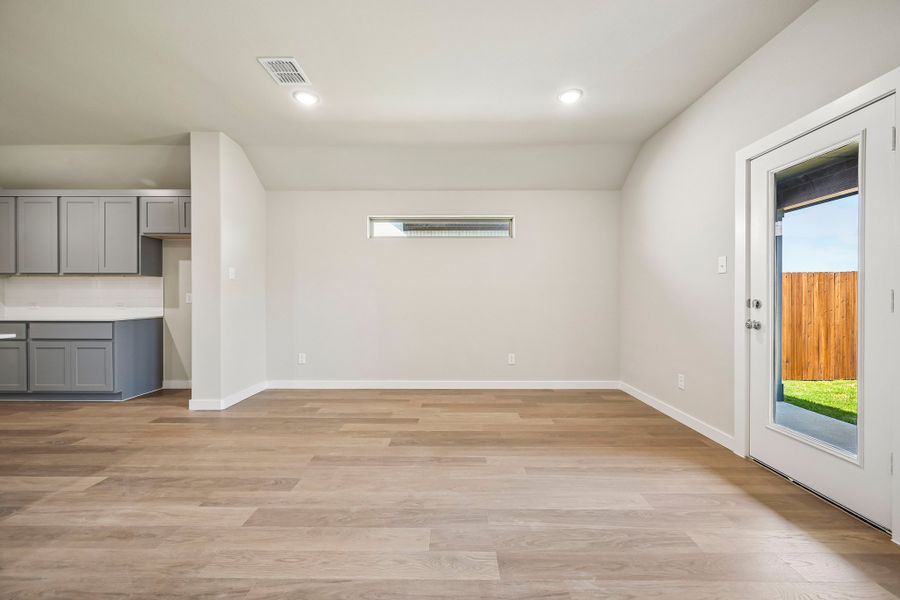 Dining Area in the Harrison home plan by Trophy Signature Homes