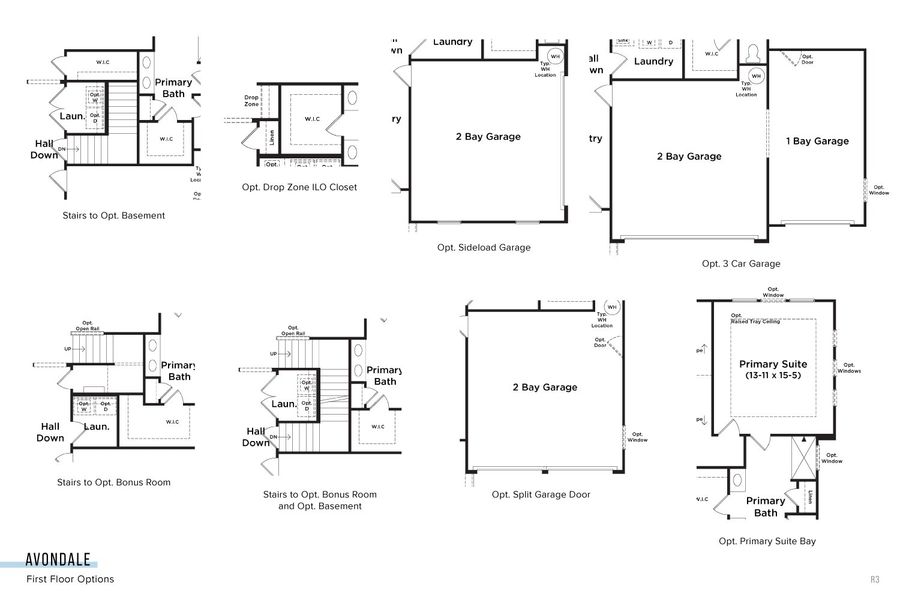 2D floor plan layout of this home in Cottages of Bearwood, Mount Pleasant, TN (Image 3).