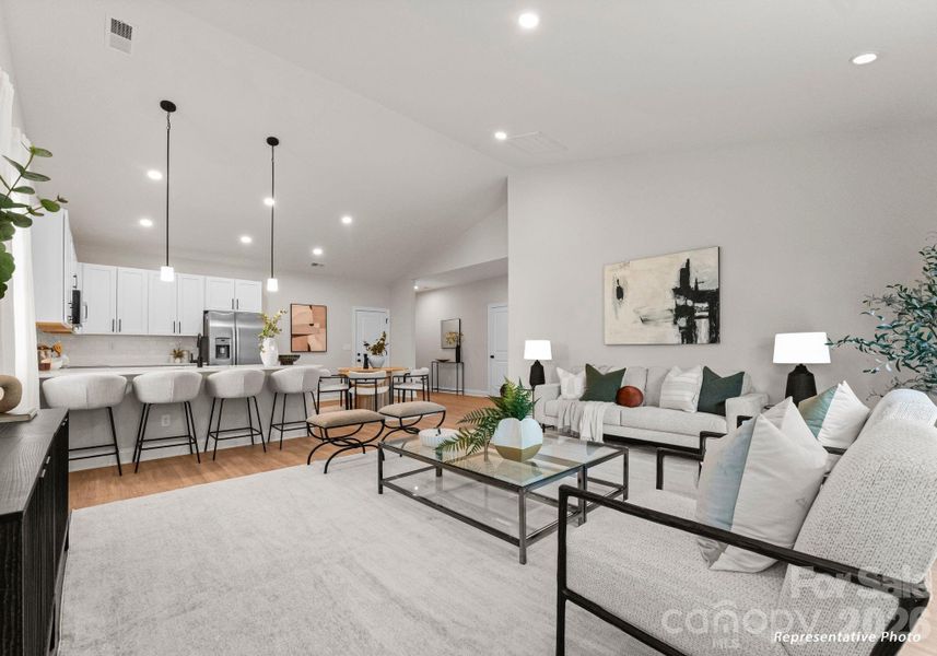 Furnished interior view inside a new home in , Charlotte (Image 11).