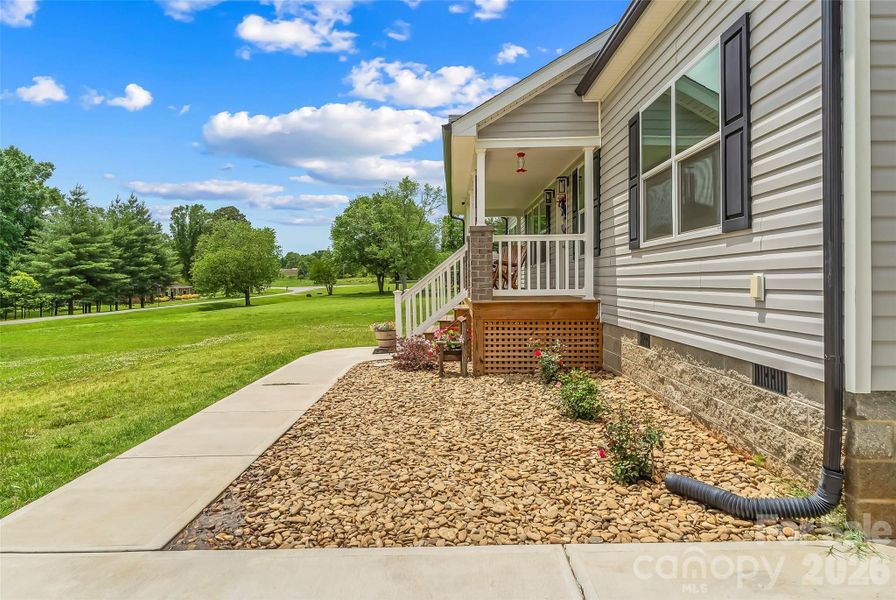 Exterior details and patio area of a home in , Iron Station (Image 21). Exterior details and patio area of a home in , Iron Station (Image 21).