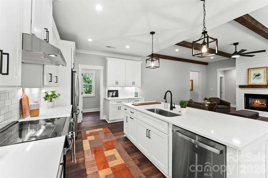 Furnished interior view inside a new home in , York (Image 15).