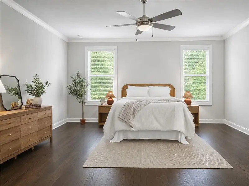 Furnished interior view inside a new home in , Johns Creek (Image 17).