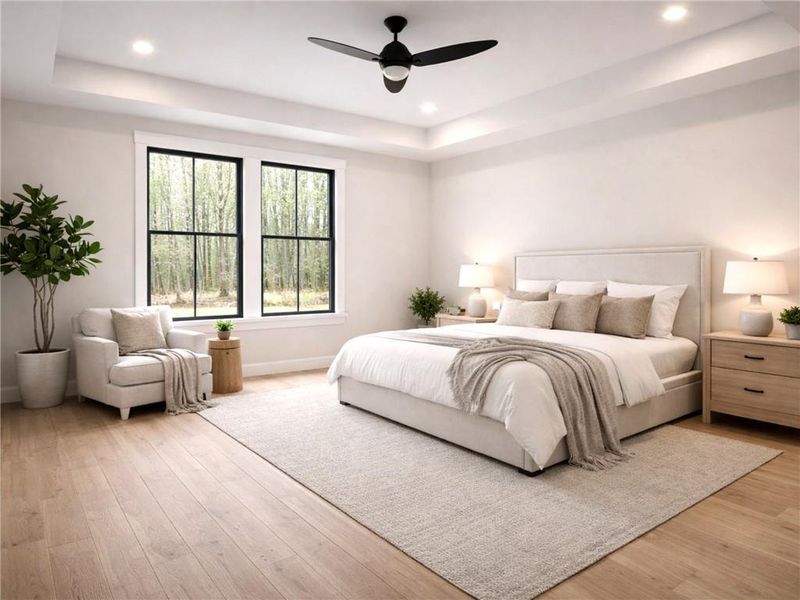 Furnished interior view inside a new home in , Cleveland (Image 6).