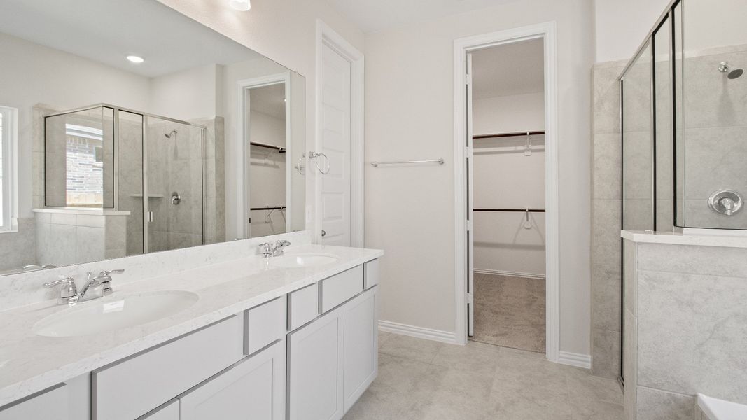 Representative furnished interior of a home built from the Cayman by Brightland Homes in Bridgeland Creekland Village, Cypress (Image 12).